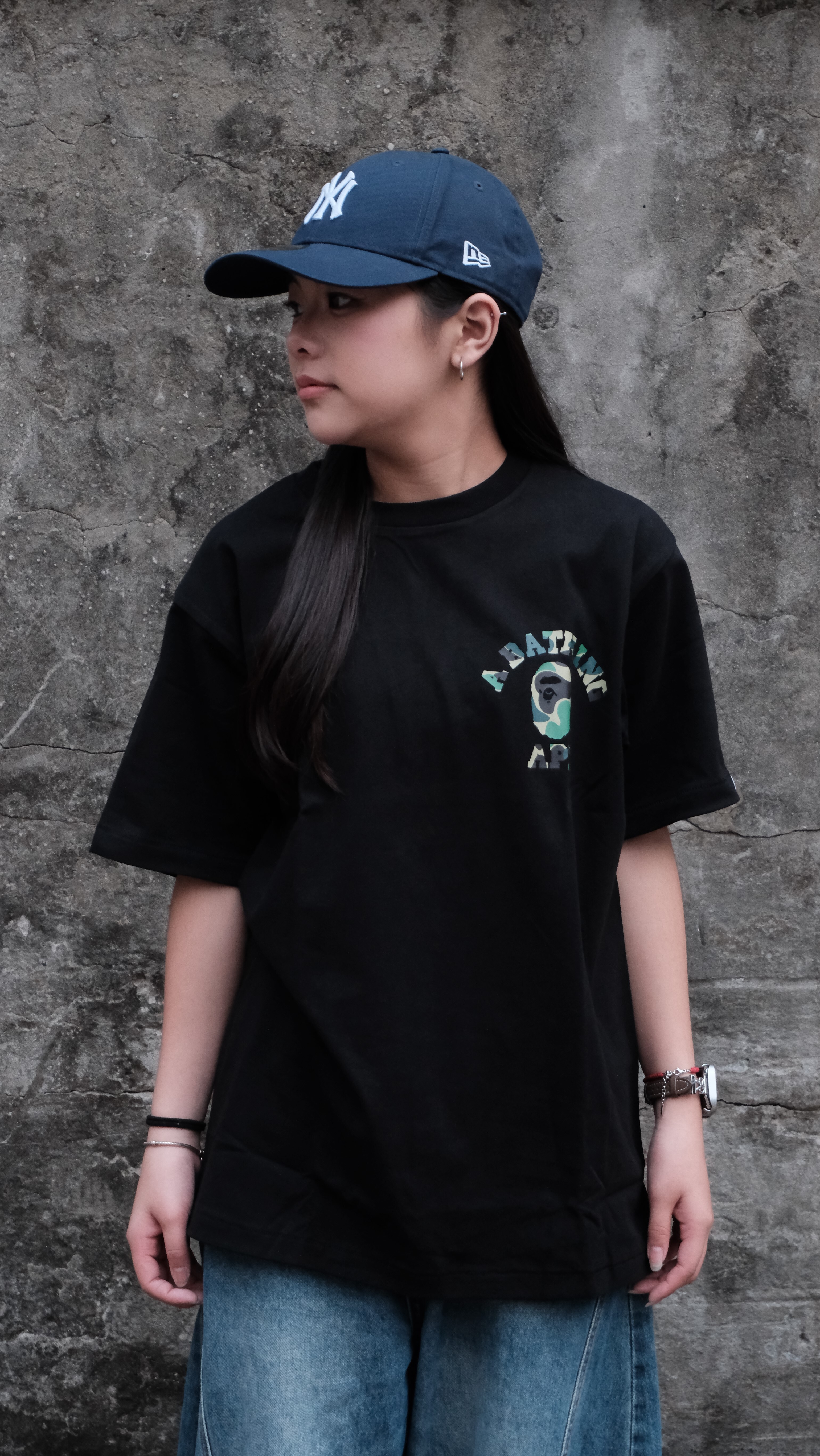 BAPE ABC CAMO COLLEGE ATS 迷彩學院 短Tee 1M30110010