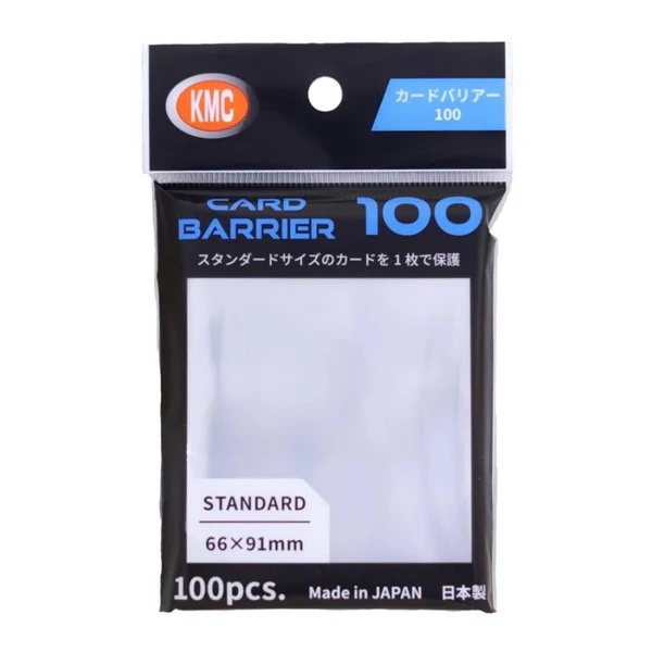 KMC: 046 - 100 card sleeves deck protectors - Card Barrirer 100 - Clear - 046