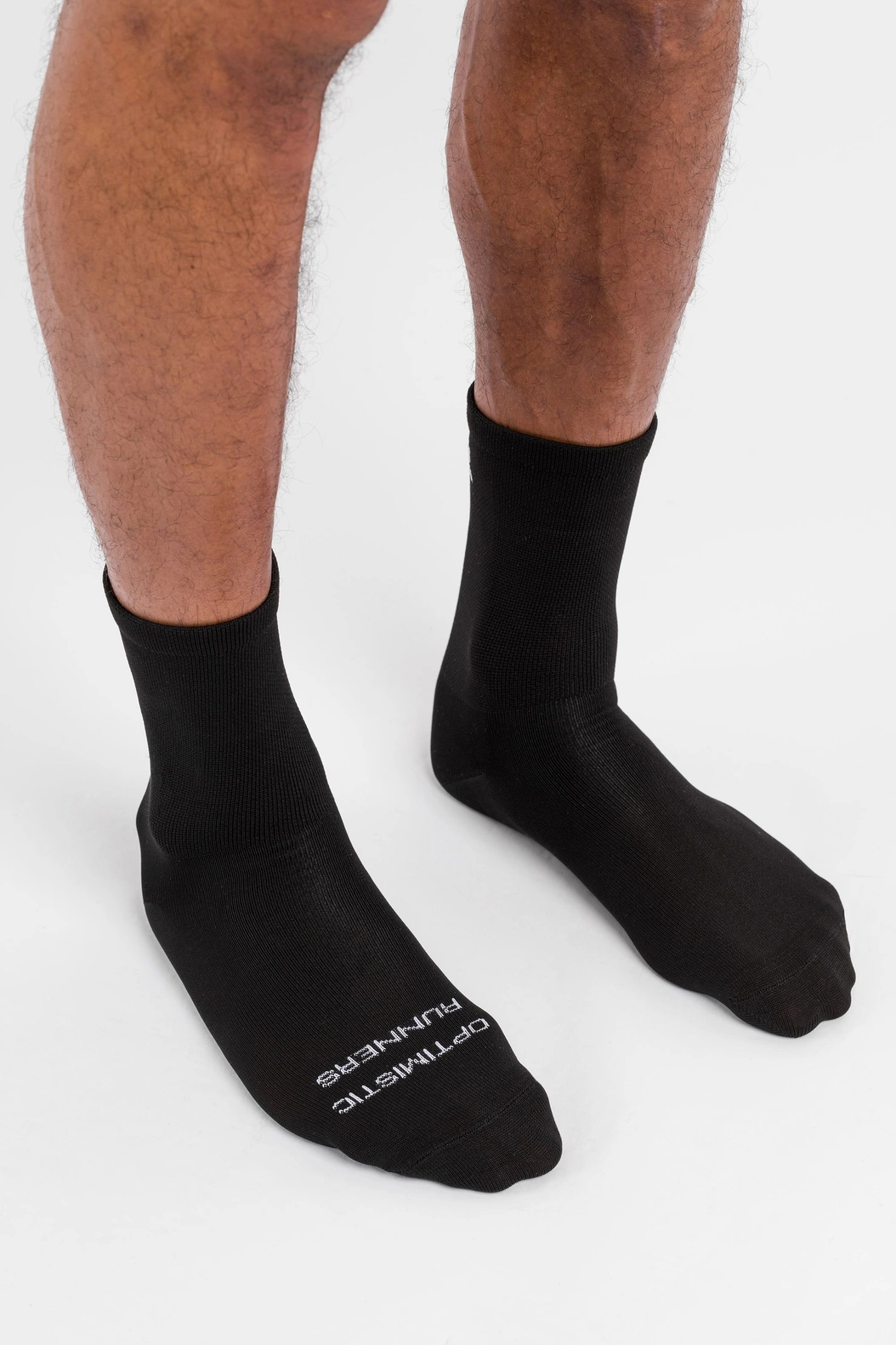 Optimistic Runners｜High Socks "Black"