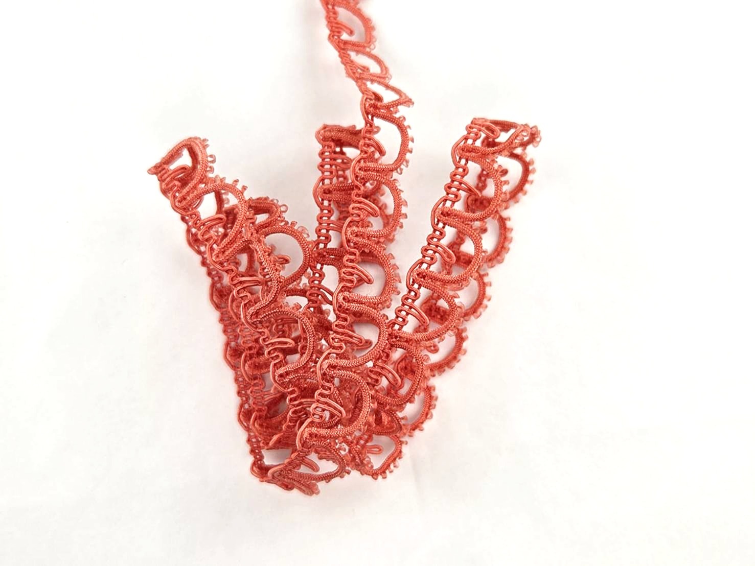 花飾織帶180/山形圓圈邊