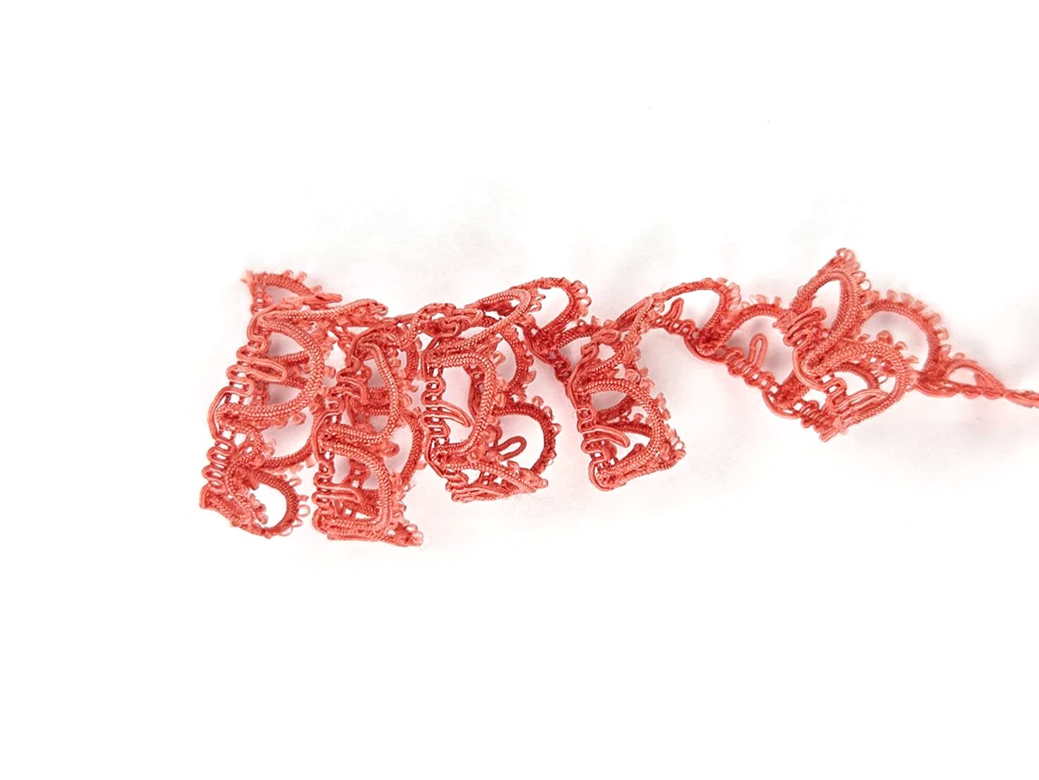 花飾織帶180/山形圓圈邊