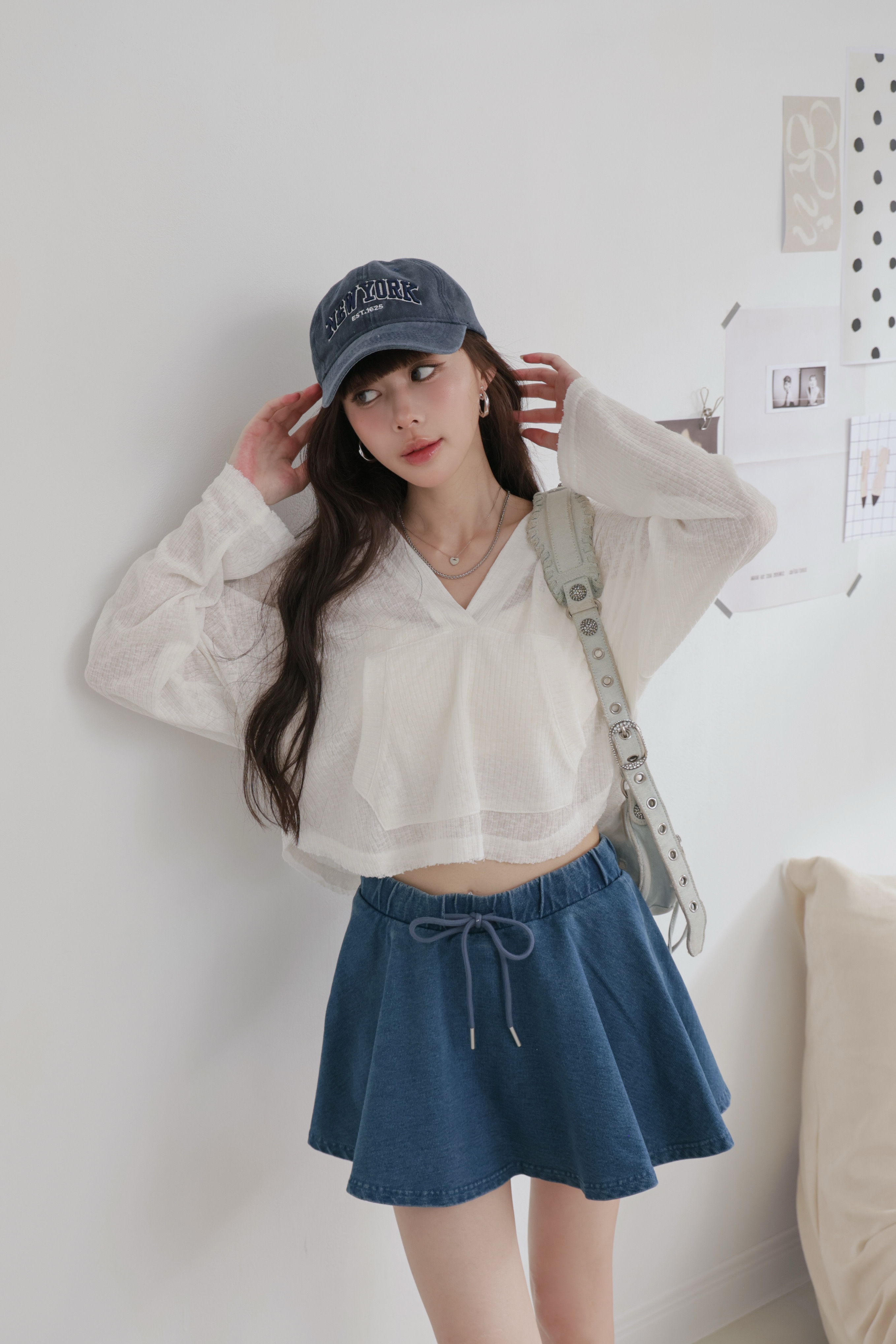 超Q傘狀綁帶褲裙 P44