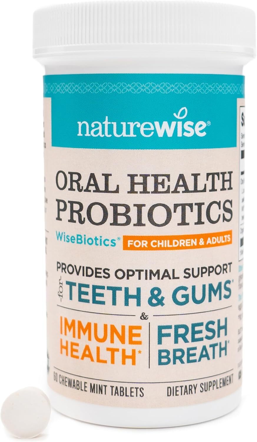 代購 NatureWise Oral Health Chewable Probiotics 60 Tablets