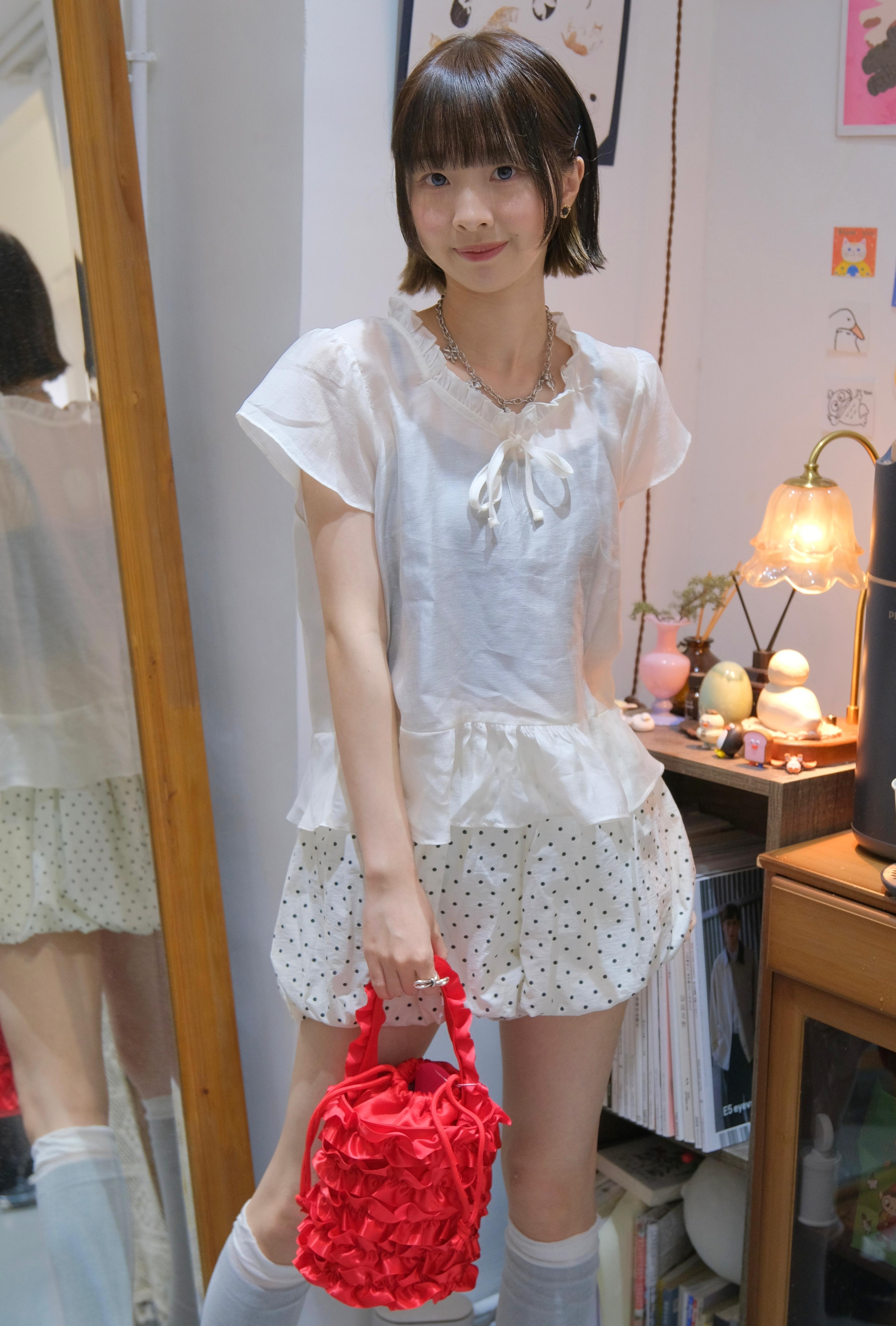 Ruffle 紗紗短袖Top