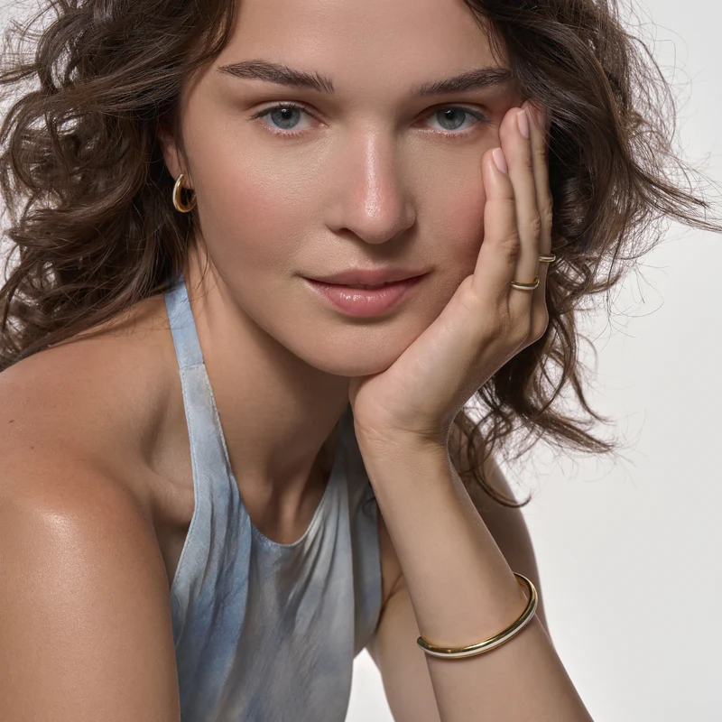 1BU0407-016 [BANGLEUP] Line Ring - Sand White #BUP23-LIG-BAG03 (EU)