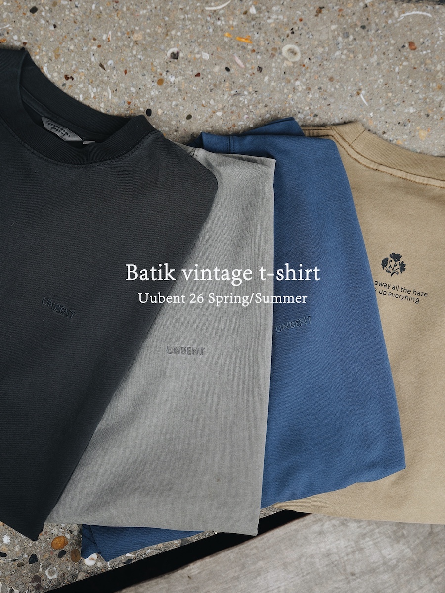 |限時收單|UNBENT 蠟染 刺繡 廓形短tee