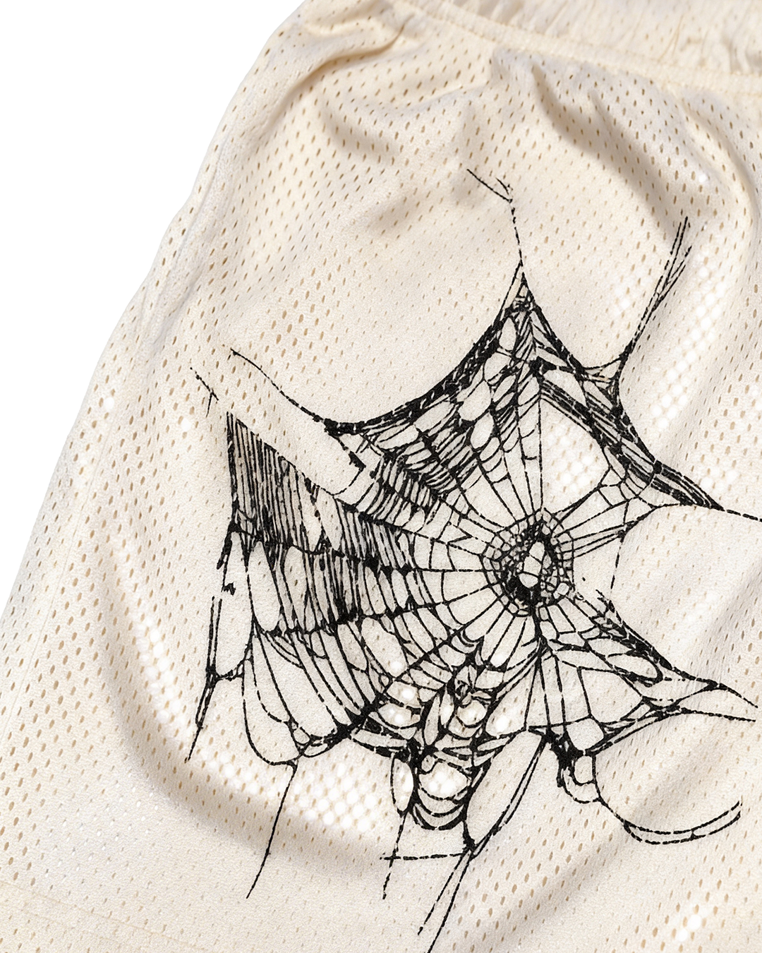 MTA｜Cobweb Mesh Shorts (White)