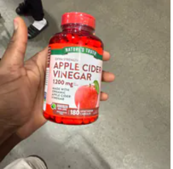 [U] CW NATURE'S TRUTH APPLE CIDER VINEGAR 1200MG, 180 VEGETARIAN CAPSULES, 840093112200 (UCW137)