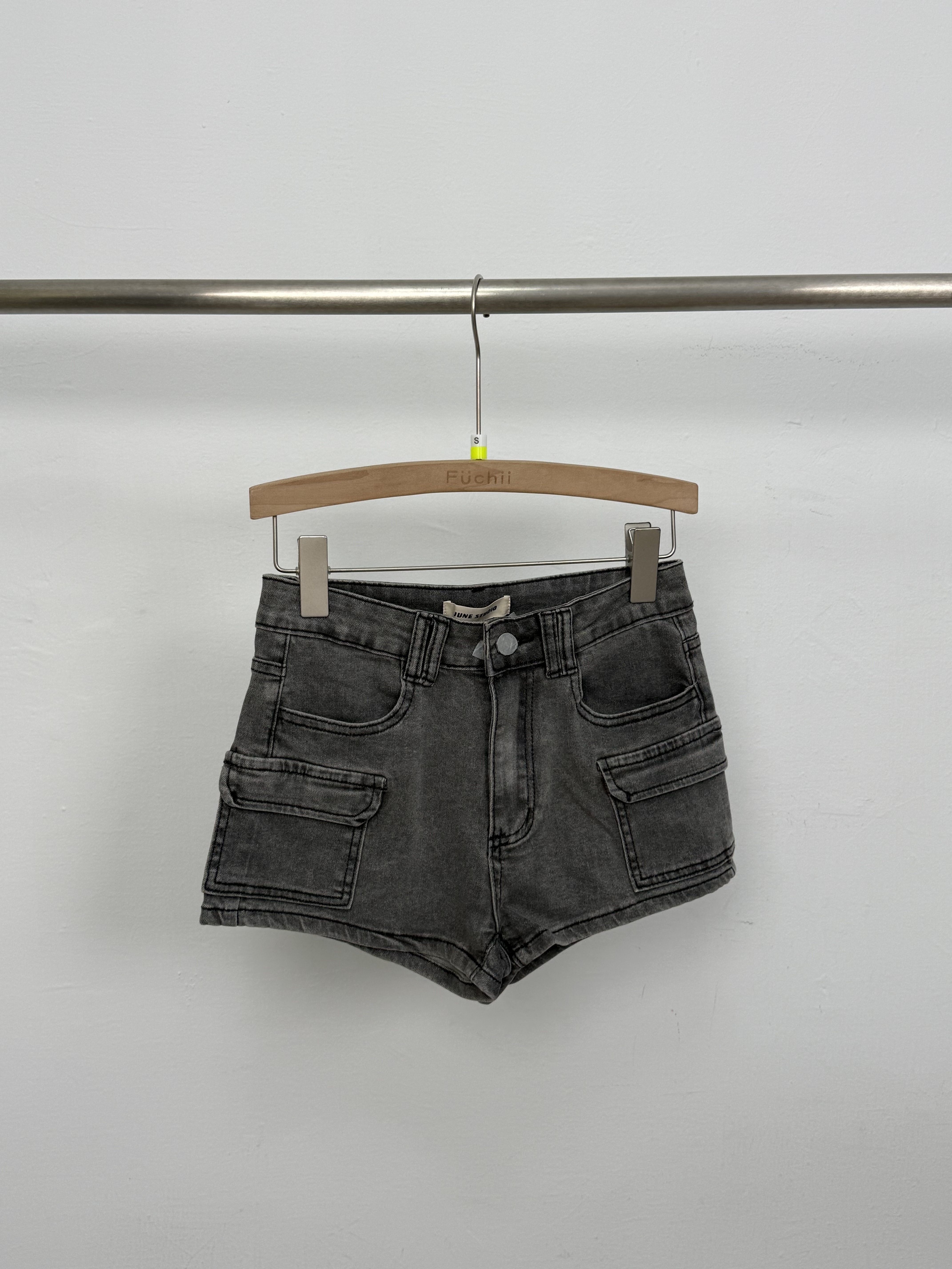 NEW復古水洗刷色牛仔短褲