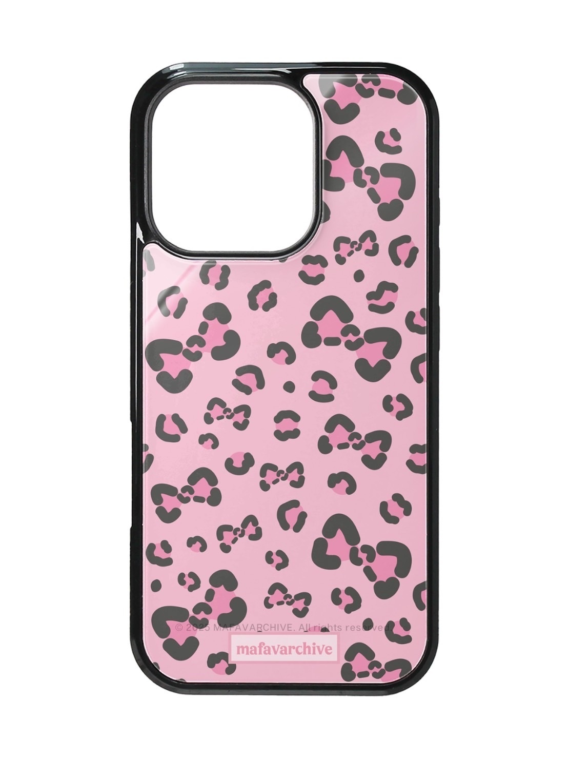 MAFAVARCHIVE豹紋蝴蝶結手機殼