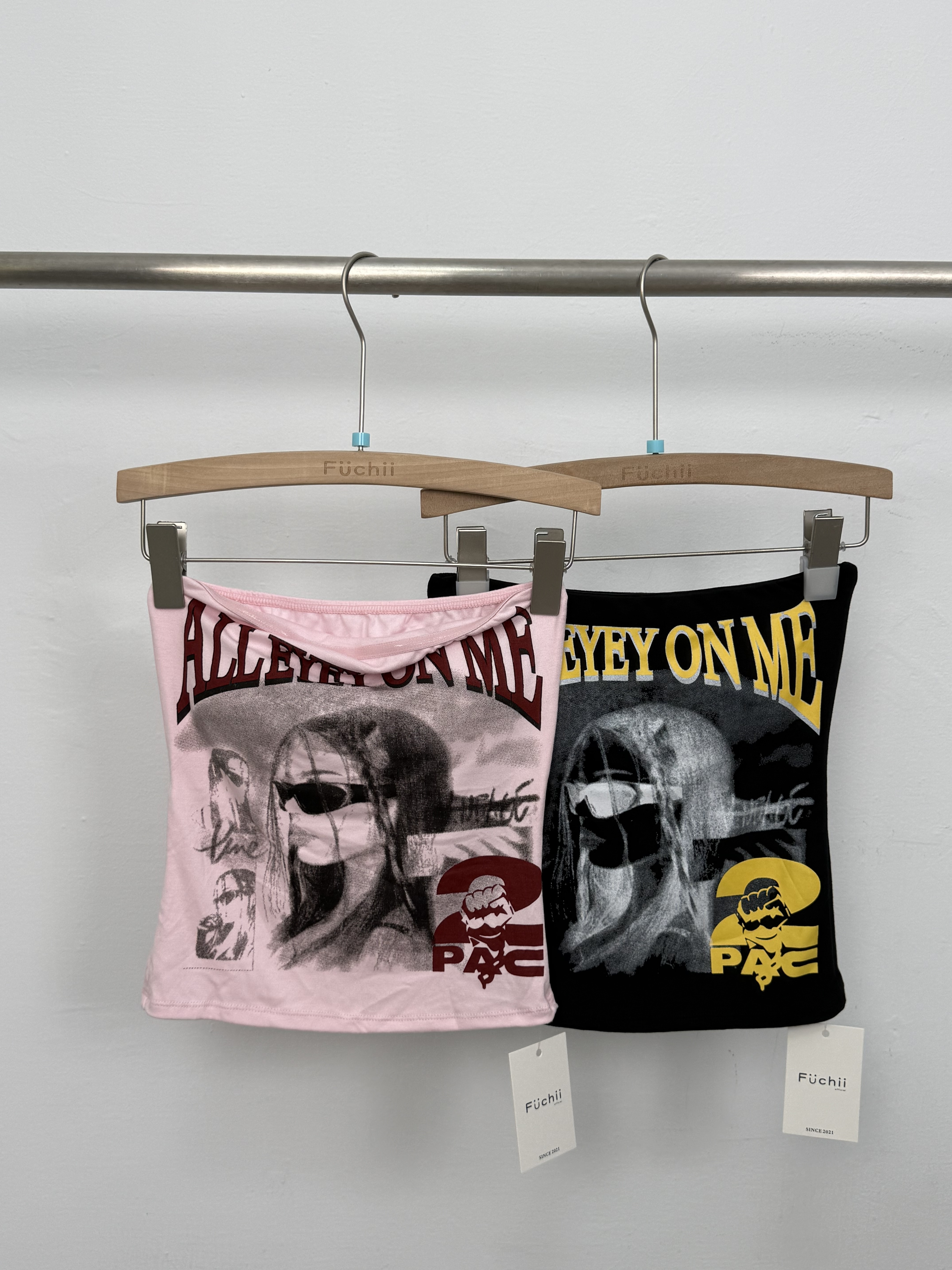 NEW美式復古平口胸墊上衣