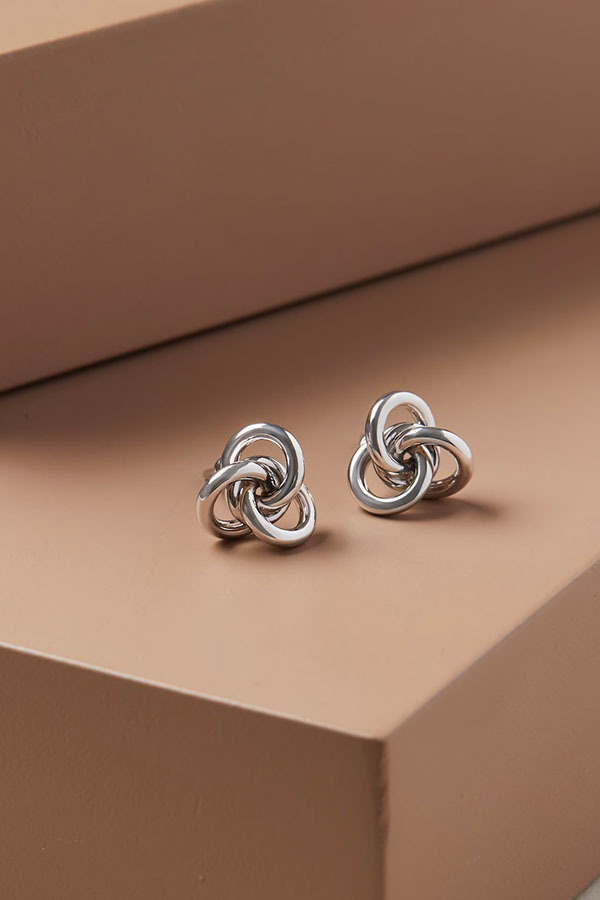 BAQLESS -AMITY 耳環（亮銀）