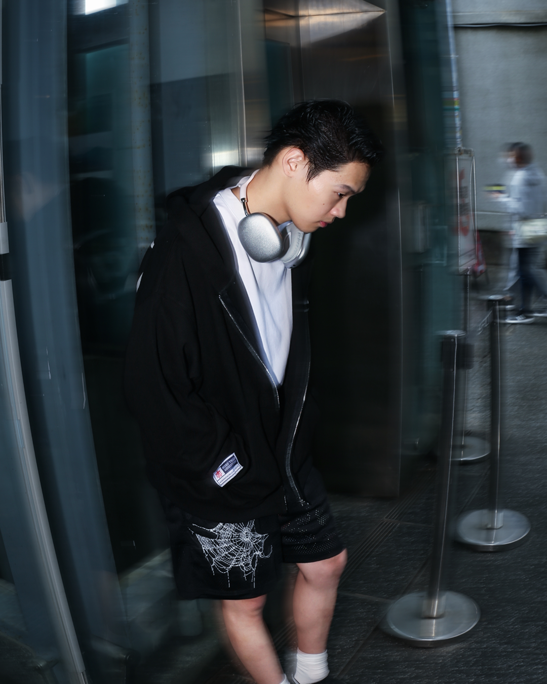 【逢甲FUZZY】MTA Cobweb Mesh Shorts 網布 蜘蛛網 短褲 黑 白 紫 M26SBS2