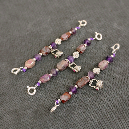 0402gz49--舒俱來-SJL547煙紫六字真言延長鏈（B9）