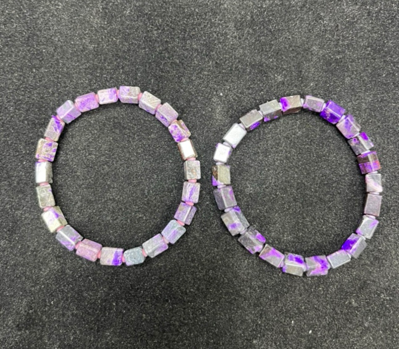 0402gz58--舒俱來-SJL264帝王紫方糖手串（B18）