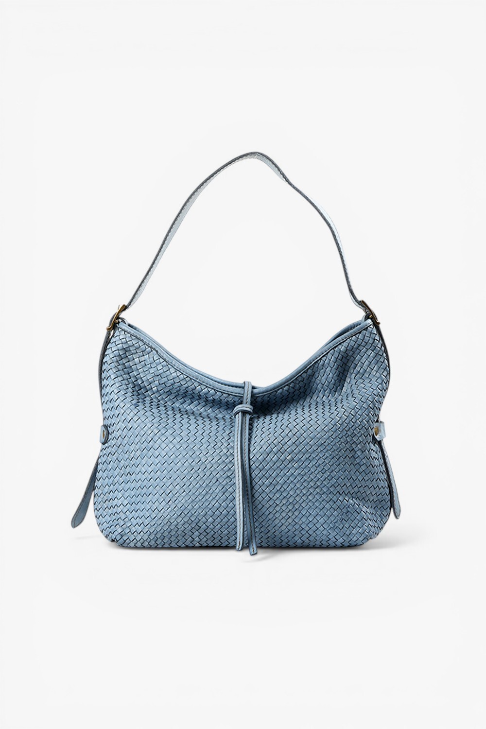CODA 細編織蝴蝶結肩背包 水藍