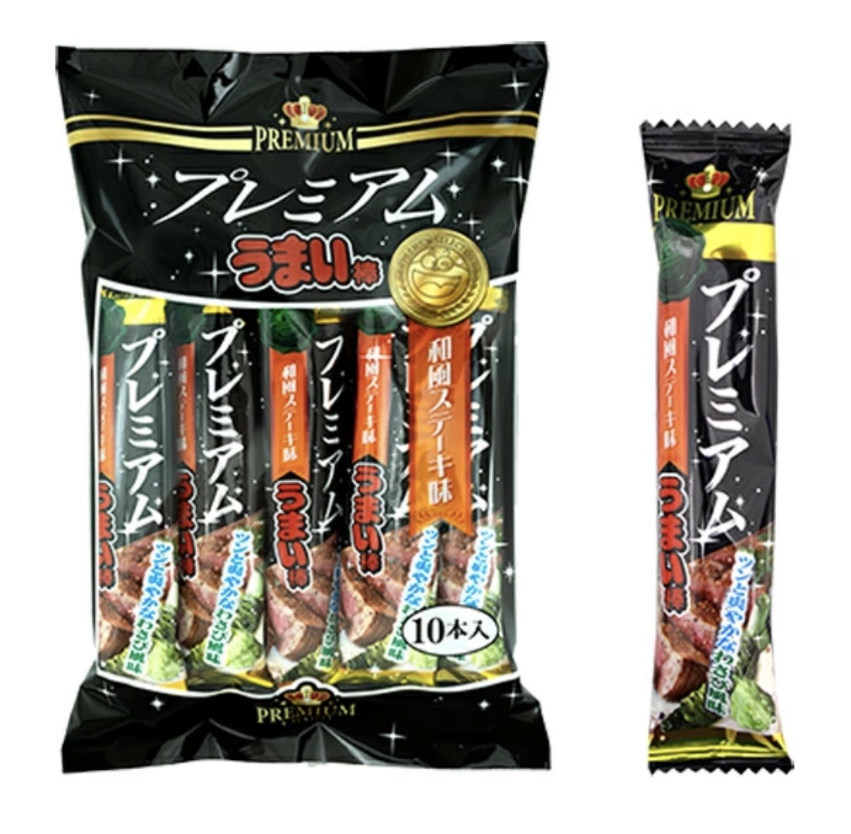 JP Premium 奢華升級版 美味棒 和風牛扒味 10支 6072 TK260402