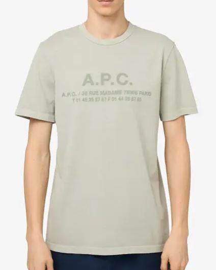 A.P.C Paris 地址字樣短袖【COHBS-H26570-AAC/COHBS-H26570-IABCOHBS-H26570-KAB】