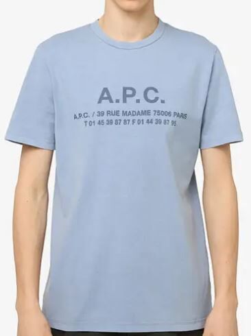 A.P.C Paris 地址字樣短袖【COHBS-H26570-AAC/COHBS-H26570-IABCOHBS-H26570-KAB】