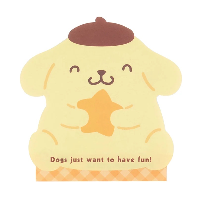 Sanrio Die-cut Memo－Pompompurin | **4 pcs for each design, total 12 sheets**