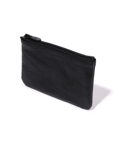 2026SS BAPE A BATHNIG APE SOLID CAMO LEATHER WALLET #2 壓紋 皮革 錢包 零錢包 卡片包 現貨 1K30190012
