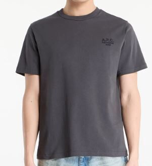 A.P.C Paris 經典刺繡字樣短袖【COHBU-M26388 LKY/COHBUM26388DLA/COHBU M26388 TZC】