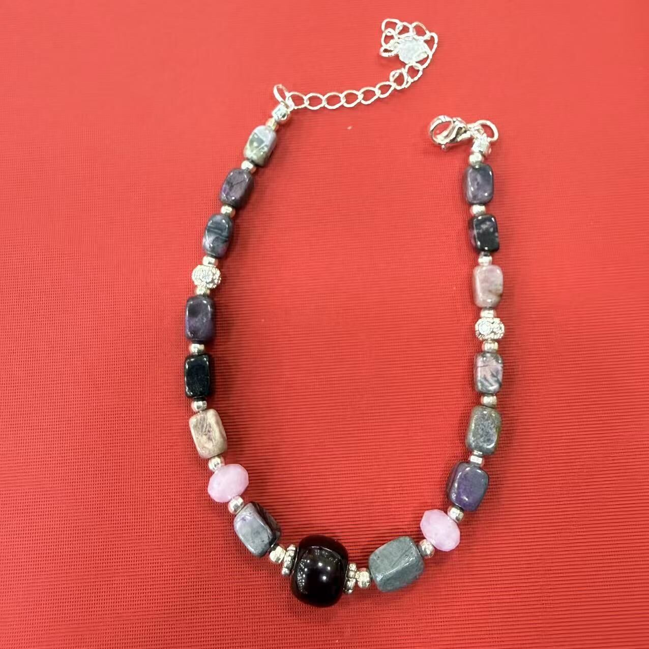 0402gz61-舒俱來-舒俱來桃紅手鏈（B21）