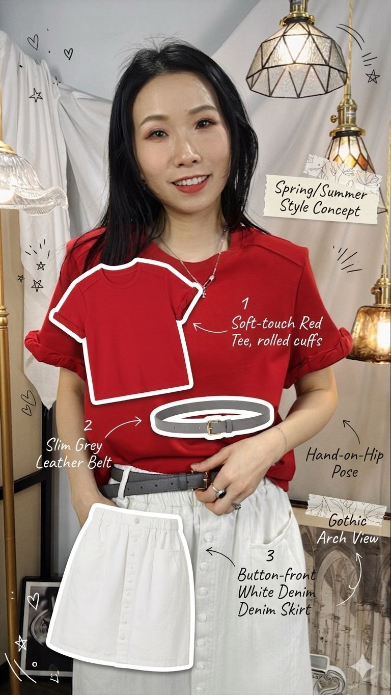 【多買多優惠】【3-7/4滿$1000送禮物】扭紋袖口．墊膊．COTTON料TOP【不設退換】