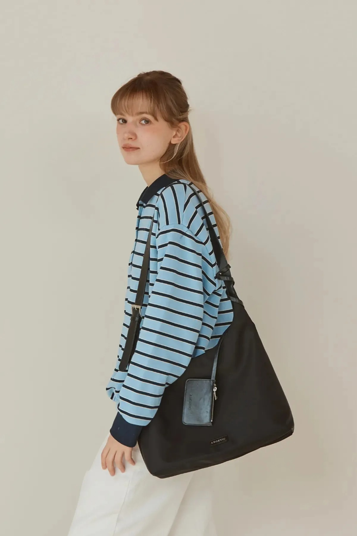 ANOETIC ANC NYLON HOBO BAG & CARD WALLET