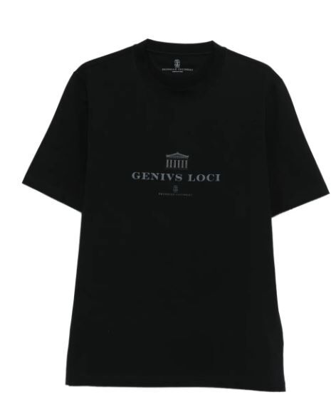 Brunello Cucinelli GENIVS LOCI 字樣短袖【M0B138520CKP88】