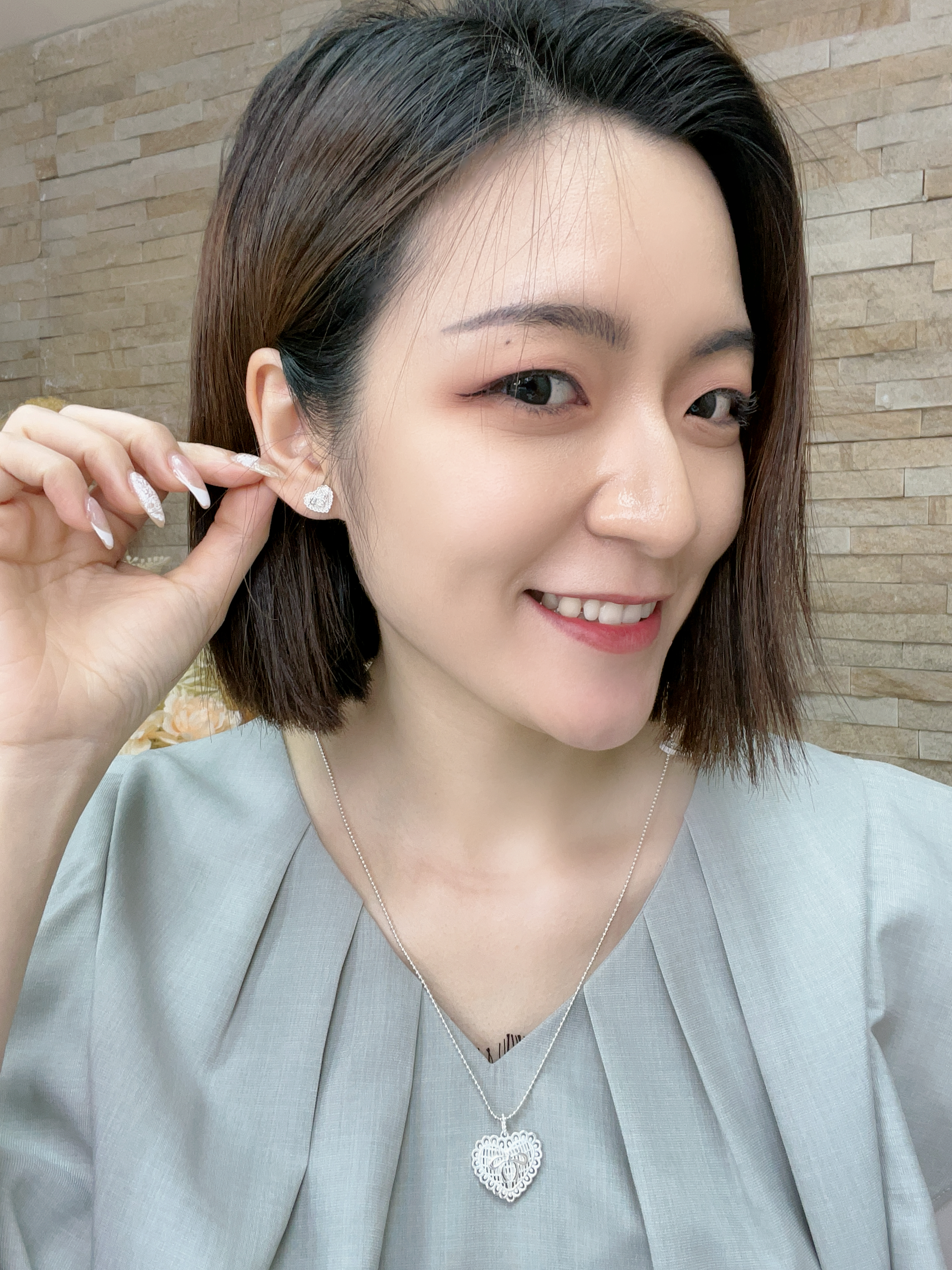 (C1) 甜心之約 耳環 S925 厚銀 - #E0227201 #AP2604