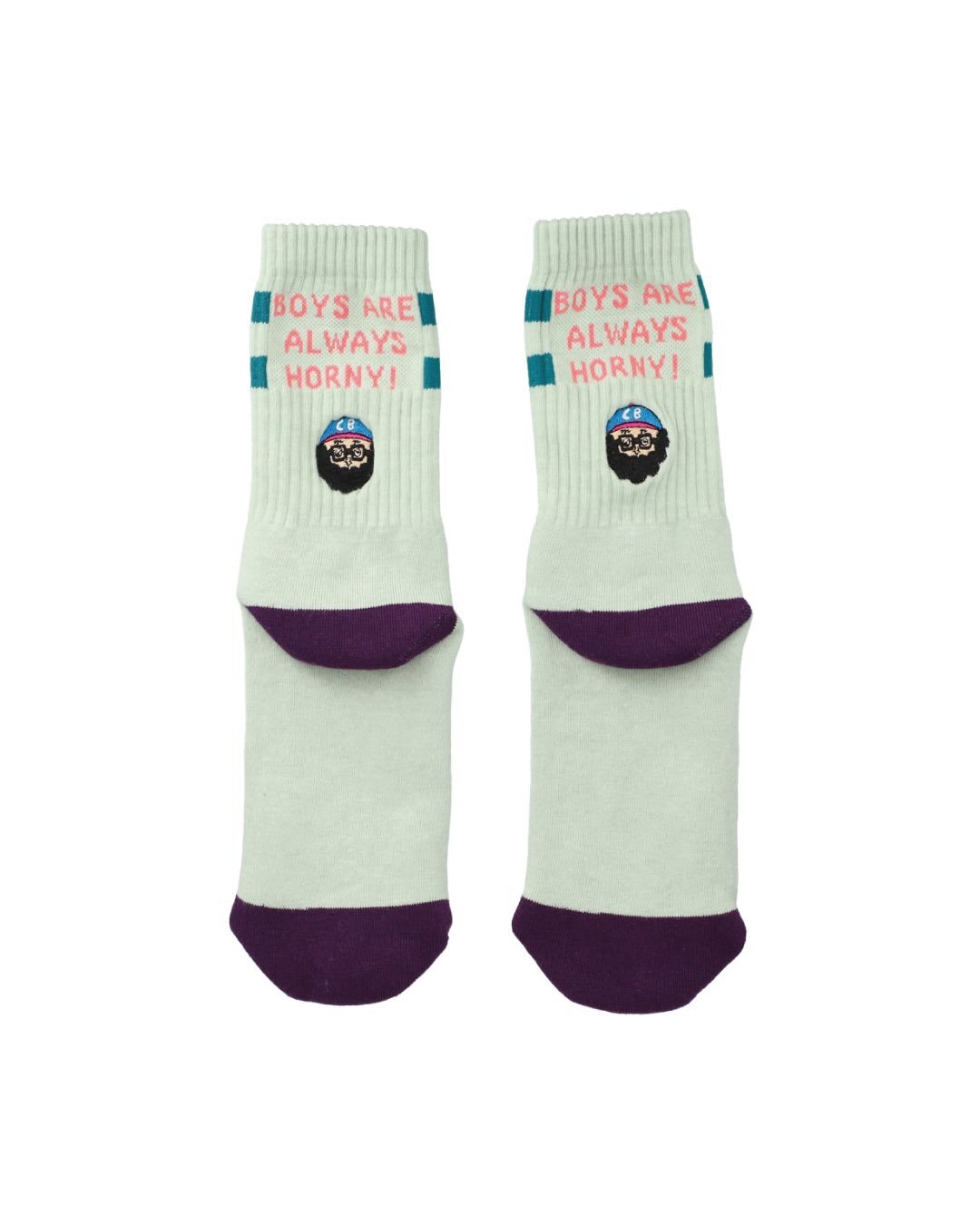 日本ChiBee 棉襪 BOYS ARE ALWAYS HORNY!