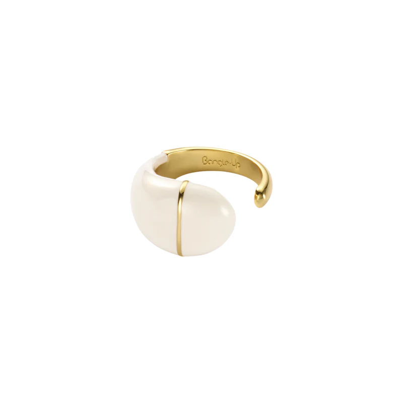 1BU0407-025 [BANGLEUP] Drop Ring - Sand White #BUP23-DRO-BAG03 (EU)