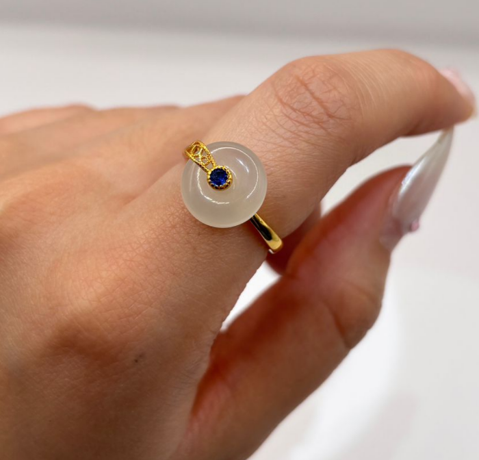 AB260402-K7-11mm紫乾純銀開口戒指-(預計5月尾到貨)(只限尖沙咀門市自取不包郵)