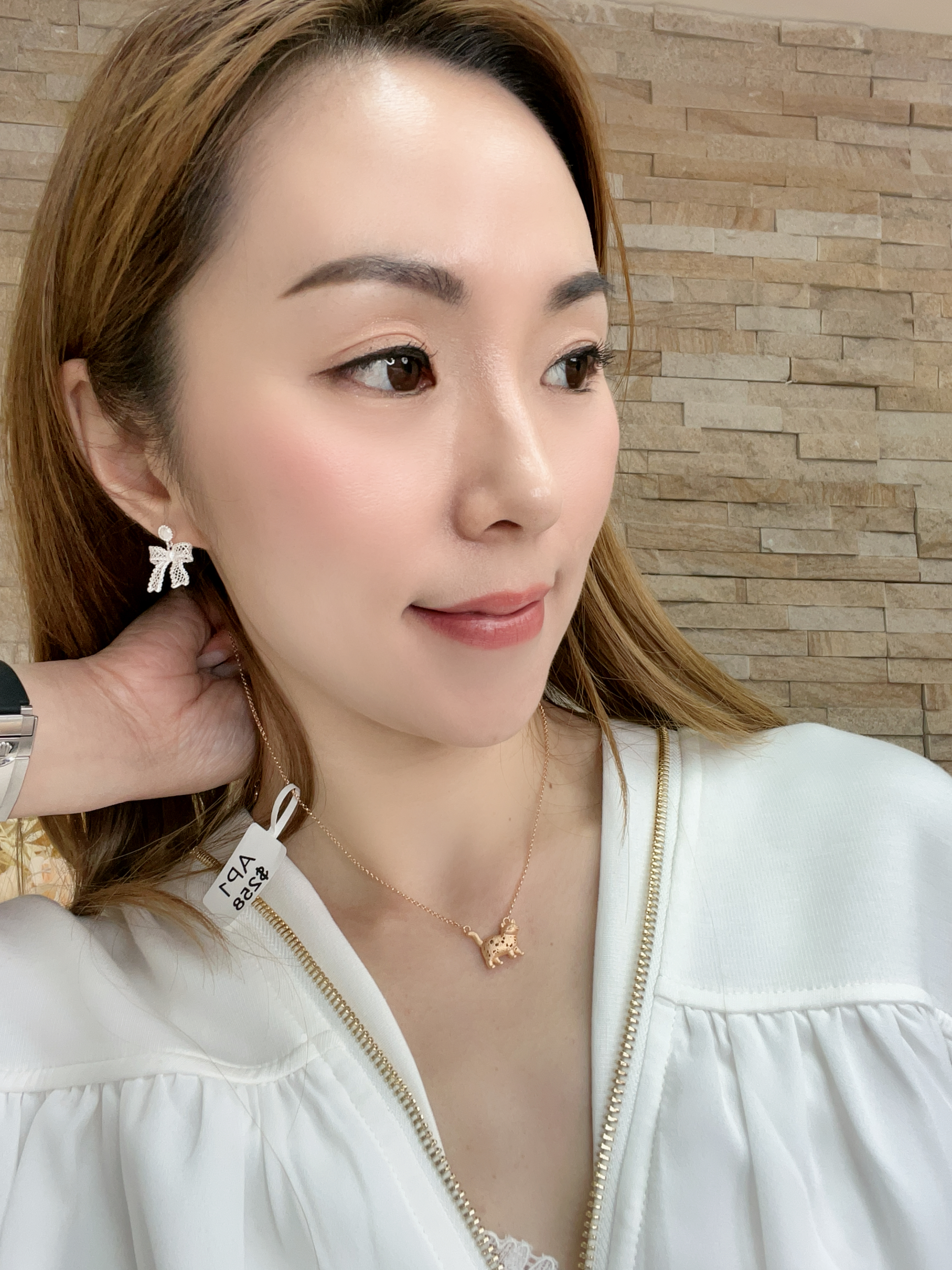 (AP1) 小貓項鏈 S925復古金  - #X0254703 #AP2604