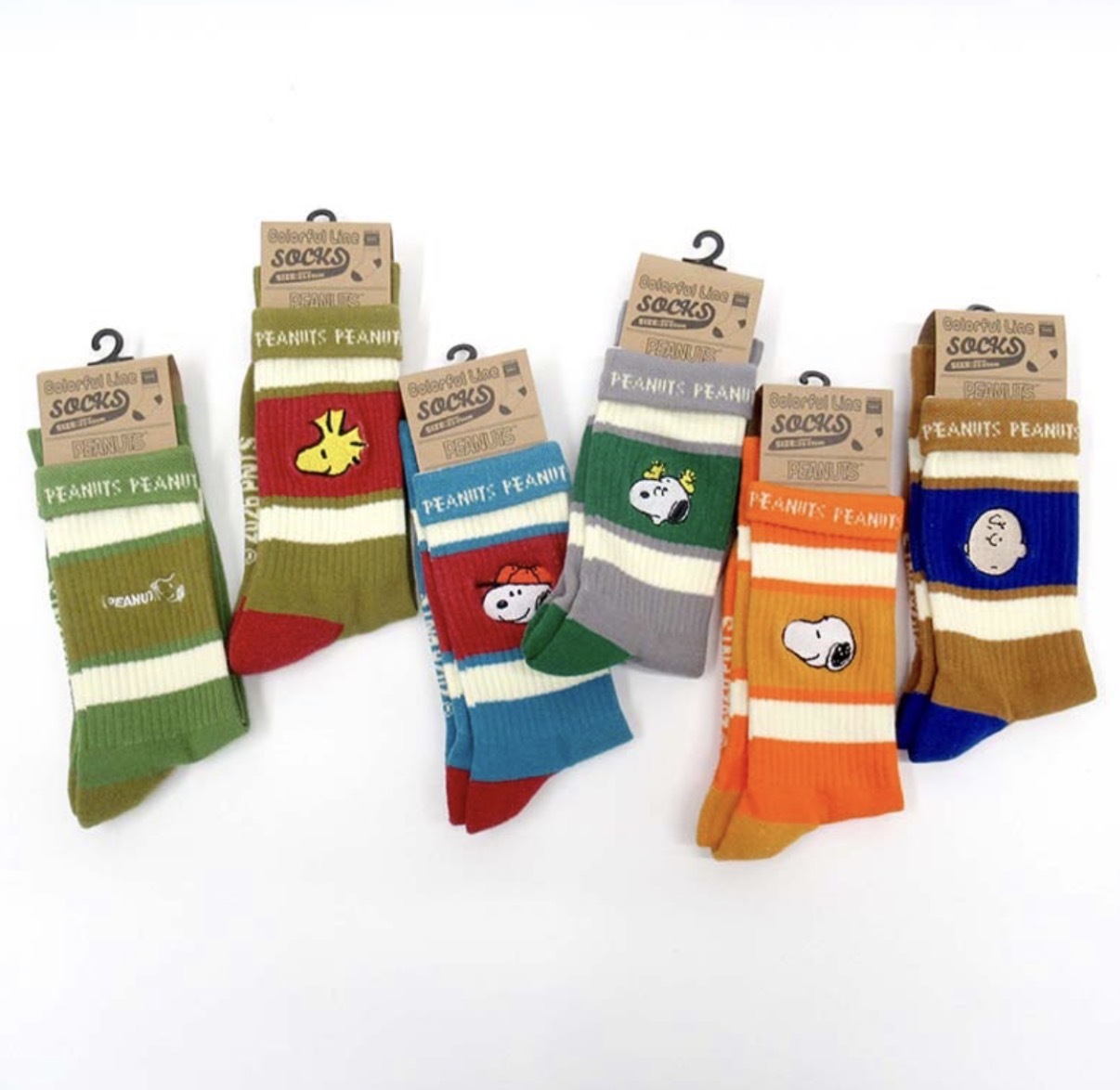 JP Snoopy x Old School 刺繡中筒襪 23-25 4550 TK260402