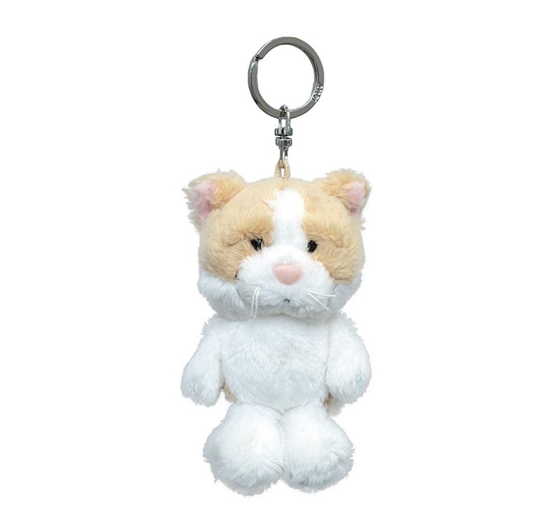 JP 黃白貓貓 超滑毛公仔吊飾 2332 TK260402