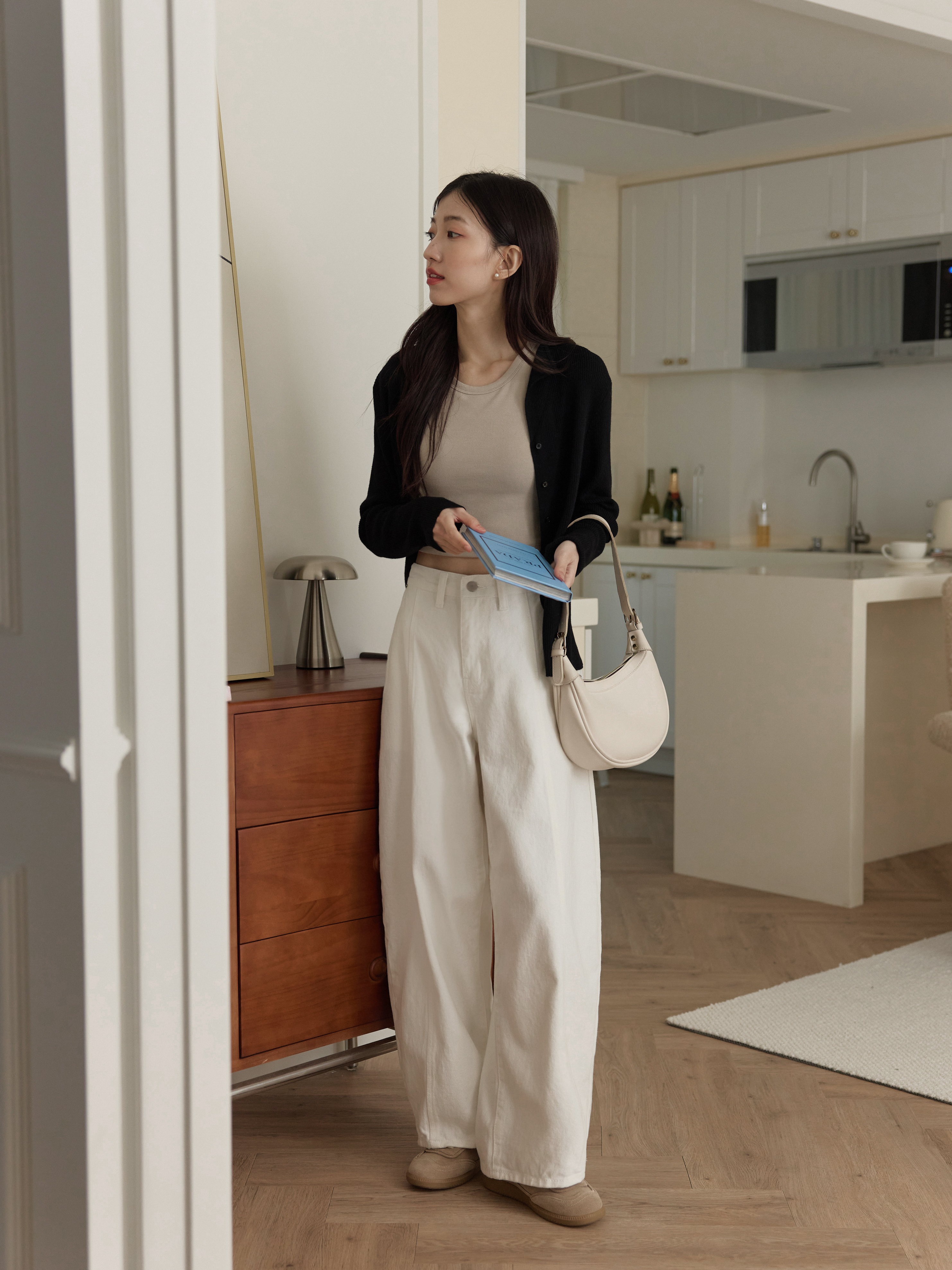 推薦款 立體弧線彎刀褲