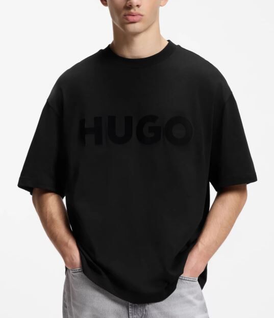 Hugo 黑色大LOGO短袖 【50525765】