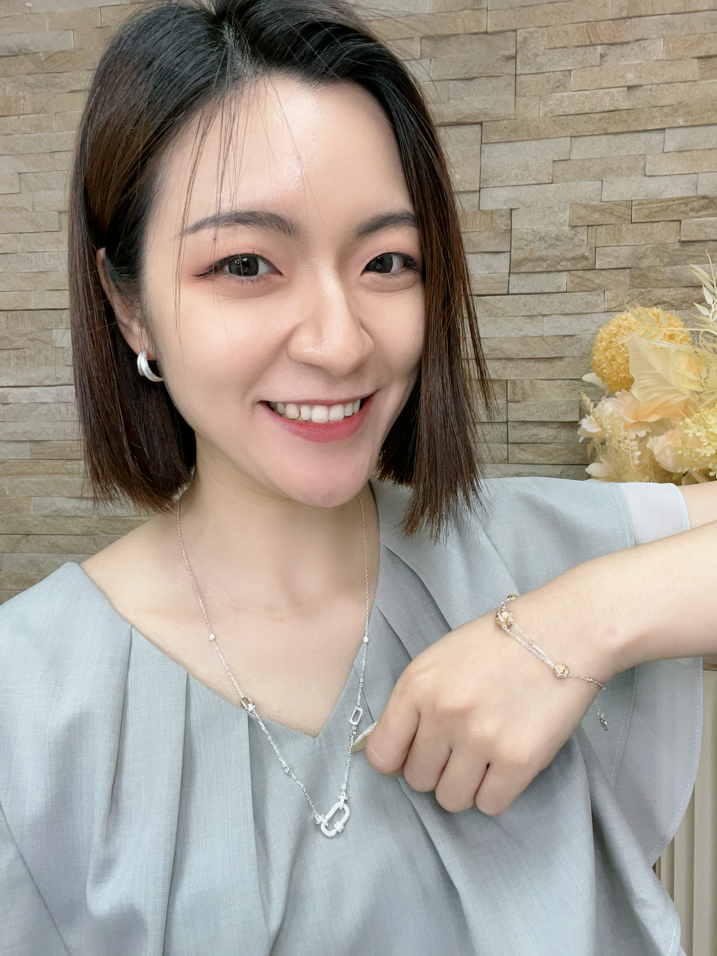 (N1) 綺夢金紋 手鏈 S925 復古金+厚銀- #S0200801 #AP2604