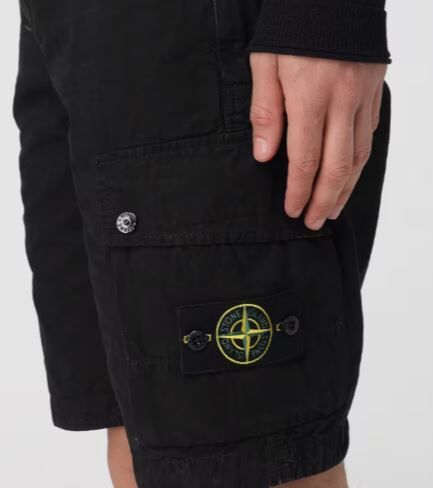 Stone Island 黑工裝短褲【L100019S00WA V0129】