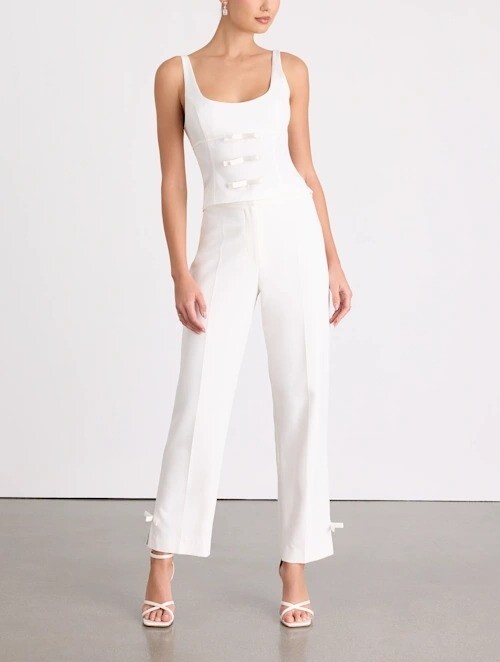 White Bow白色蝴蝶結上衣