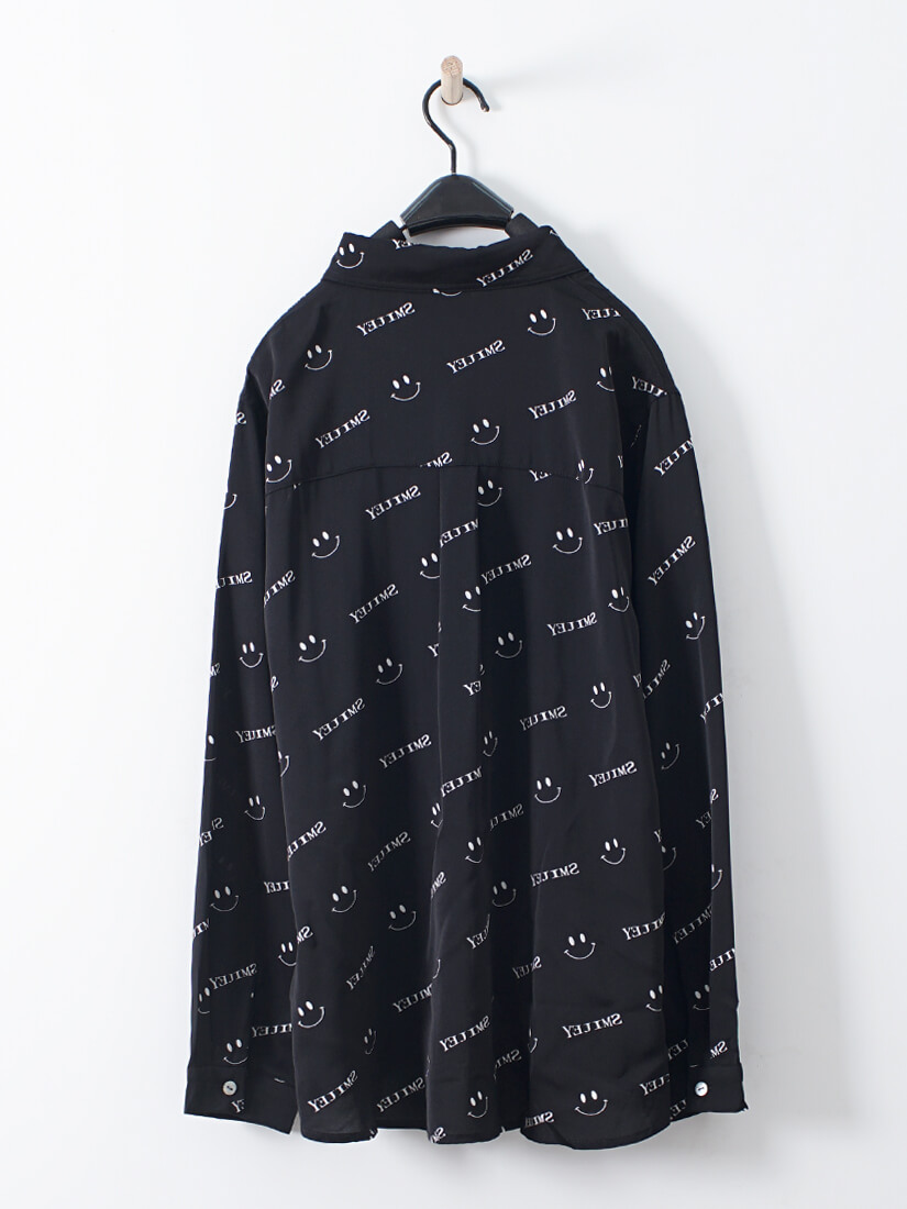 微笑塗鴉印花襯衫(2色)