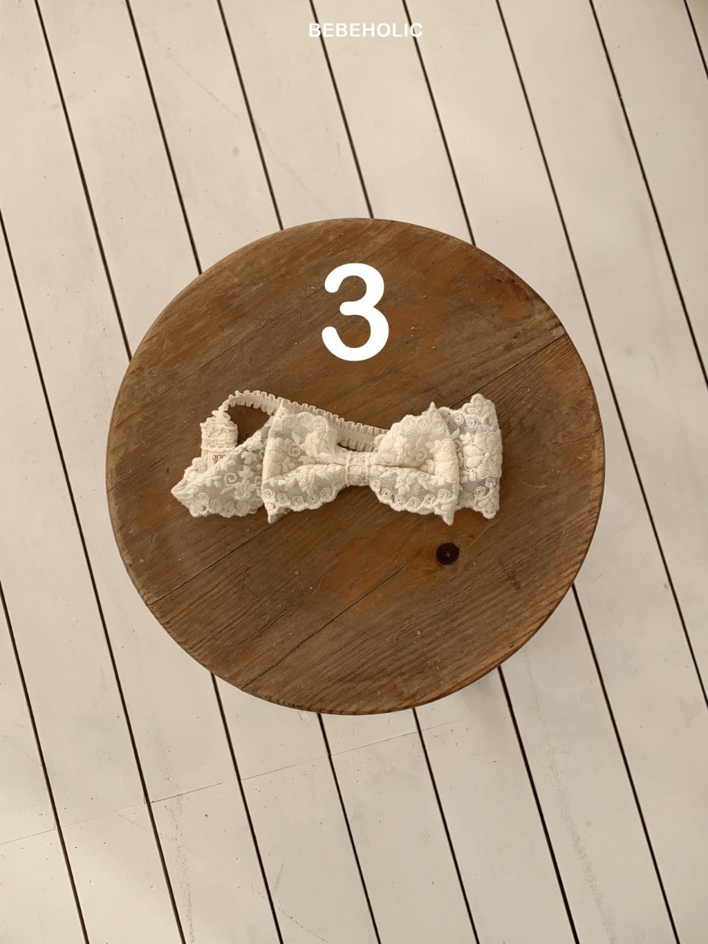 正韓夏bebeholic 嫩嬰蕾絲髮帶