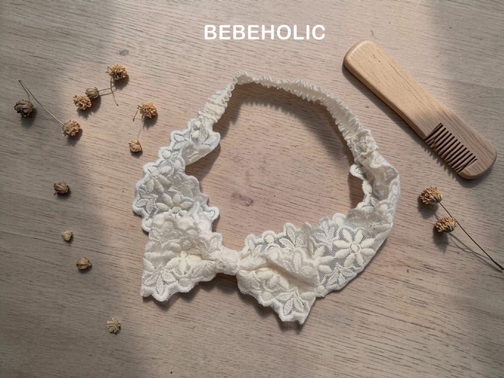 正韓夏bebeholic 嫩嬰蕾絲髮帶