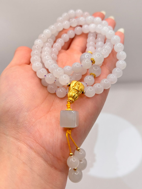 AB260402-K45-7+9+11mm+S925方粒乾坤玉長項鍊-(預計5月尾到貨)(只限尖沙咀門市自取不包郵)（一物一證書）