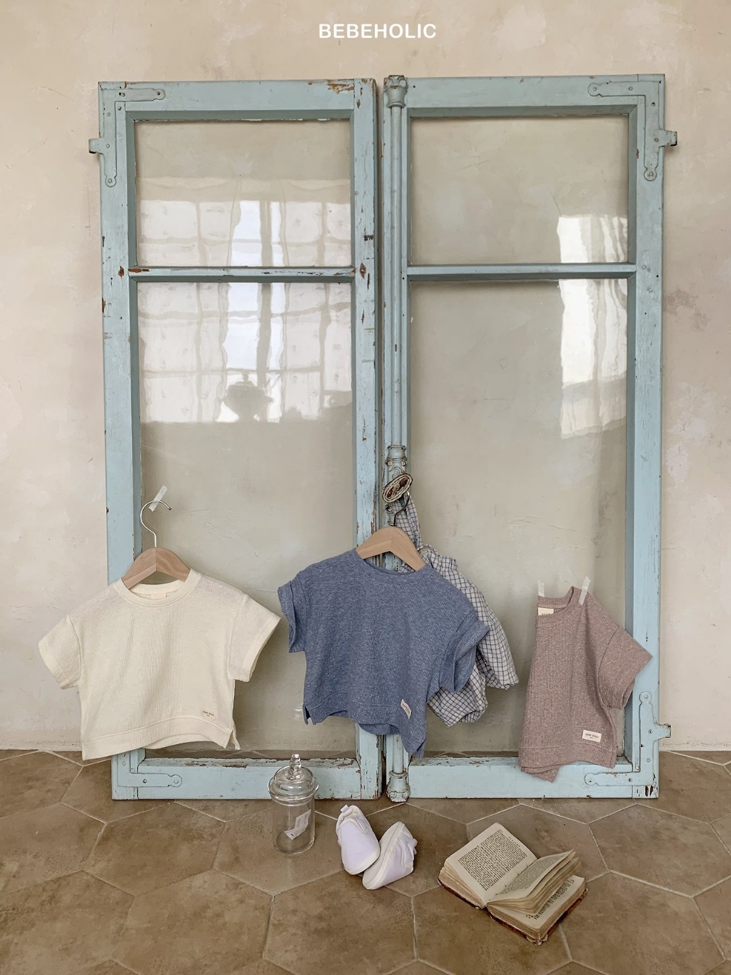 正韓夏bebeholic 嫩嬰小標小開衩上衣