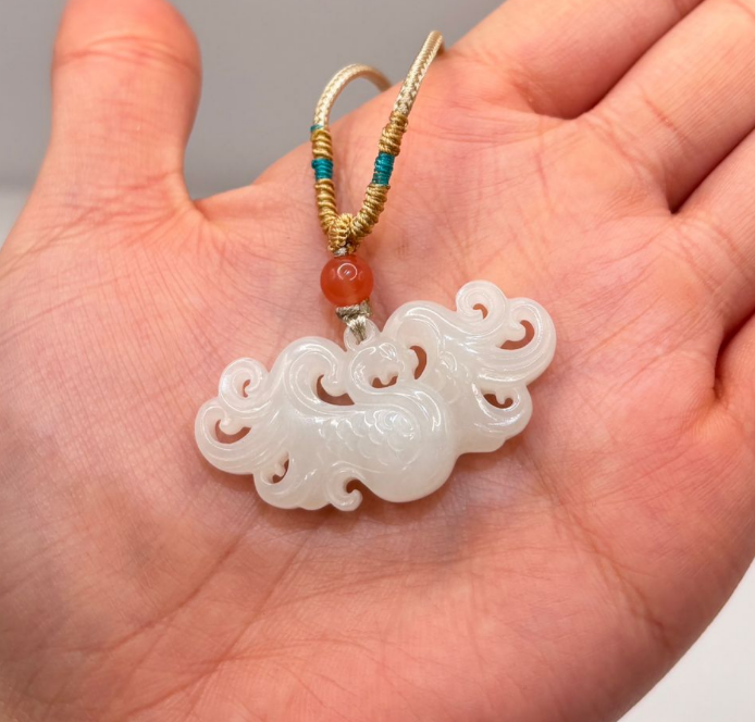 AB260402-K28-21*42紫乾鏤空鳳凰吊墜繩鏈-(預計5月尾到貨)(只限尖沙咀門市自取不包郵)（一物一證書）