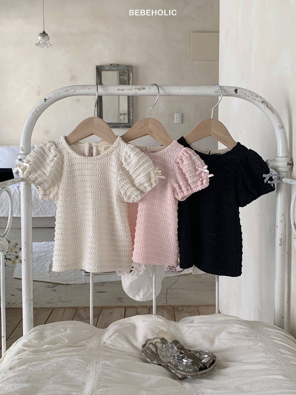 正韓夏bebeholic 嫩嬰巴黎下午茶上衣