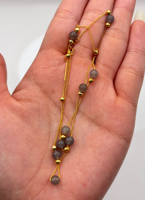 AB260402-K8-5.5+純銀紫乾坤玉滿天星項鍊-(預計5月尾到貨)(只限尖沙咀門市自取不包郵)